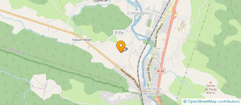 localisation de l'entreprise SCI DU CHATEAU DE PRAT à CRAMPAGNA