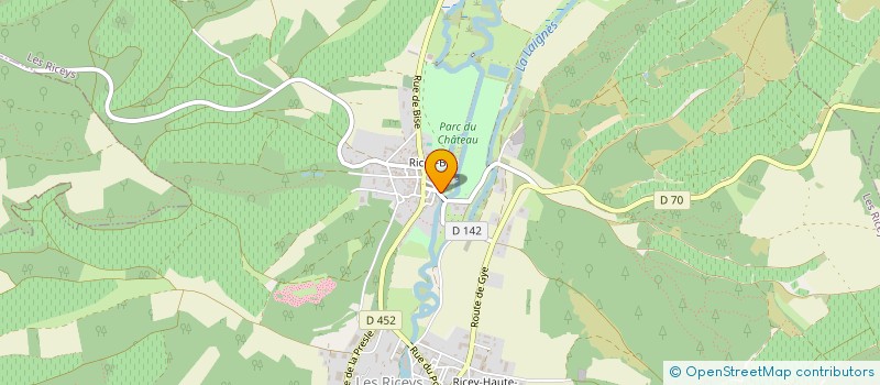 localisation de l'entreprise SCI DU CHATEAU DE RICEY-BAS à LES RICEYS