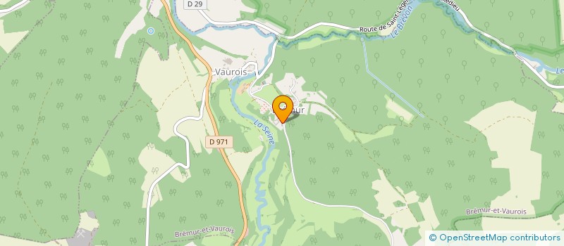 localisation de l'entreprise SCI DU CHATEAU DE ROCHEPRISE  BREMUR-ET-VAUROIS