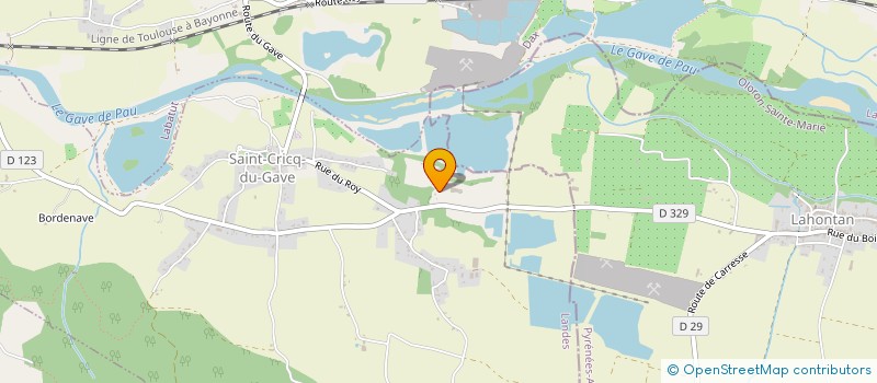 localisation de l'entreprise SCI DU CHATEAU DE SAINT CRICQ DU GAVE  SAINT-CRICQ-DU-GAVE
