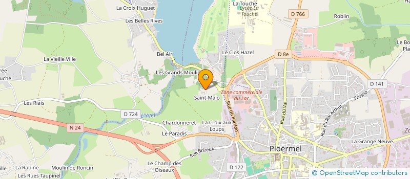 localisation de l'entreprise SCI DU CHATEAU DE ST MALO  PLOERMEL