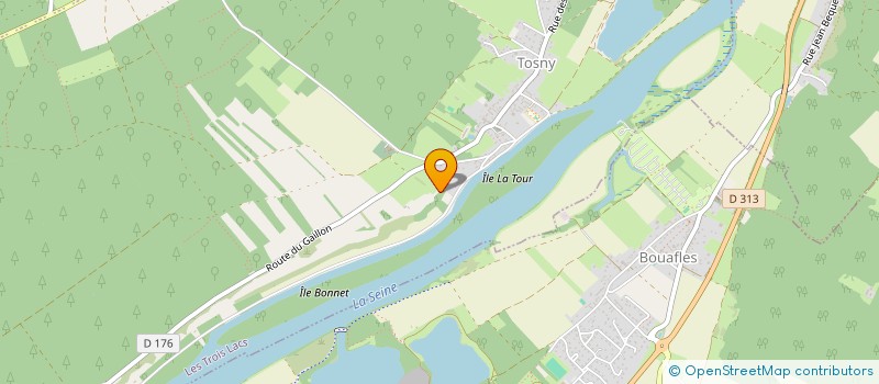 localisation de l'entreprise SCI DU CHATEAU DE TOSNY à LES TROIS LACS