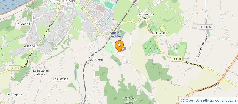 localisation de l'entreprise SCI DU CHATEAU DE VILLERS SUR MER  VILLERS-SUR-MER