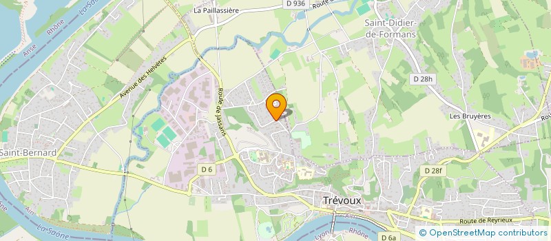 localisation de l'entreprise SCI DU CHATEAU DES RENTIERS à TREVOUX