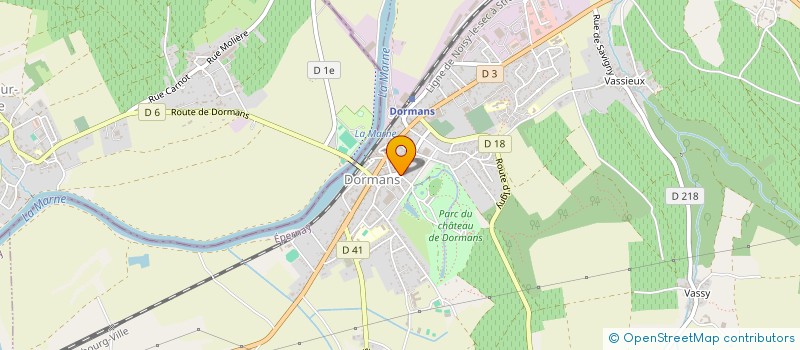 localisation de l'entreprise SCI DU CHATEAU DEUX  PASSY-GRIGNY