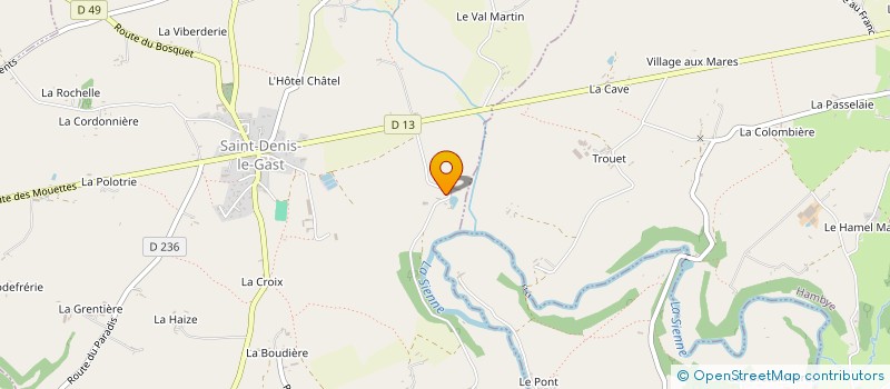 localisation de l'entreprise SCI DU CHATEAU DU MESNIL GARNIER  LE MESNIL-GARNIER