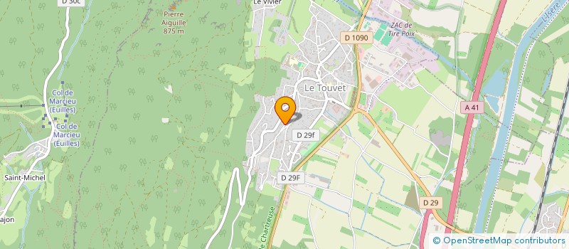 localisation de l'entreprise SCI DU CHATEAU DU MOLLARD  LE TOUVET