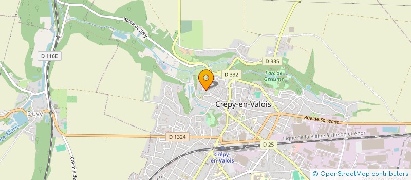 localisation de l'entreprise SCI DU CHATEAU DU PARC  CREPY-EN-VALOIS