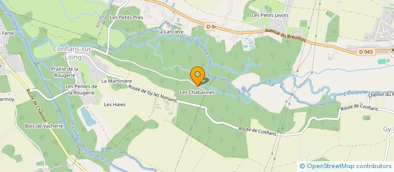 localisation de l'entreprise SCI DU CHATEAU DU PERTHUIS à CONFLANS-SUR-LOING