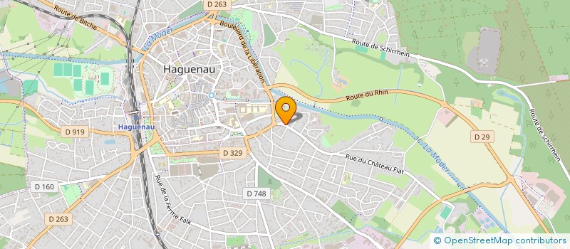 localisation de l'entreprise SCI DU CHATEAU FIAT  HAGUENAU