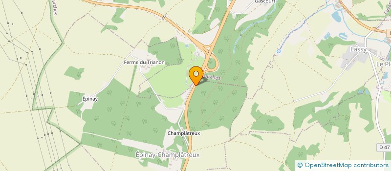 localisation de l'entreprise SCI DU CHATEAU GAILLARD  CHAUMONTEL