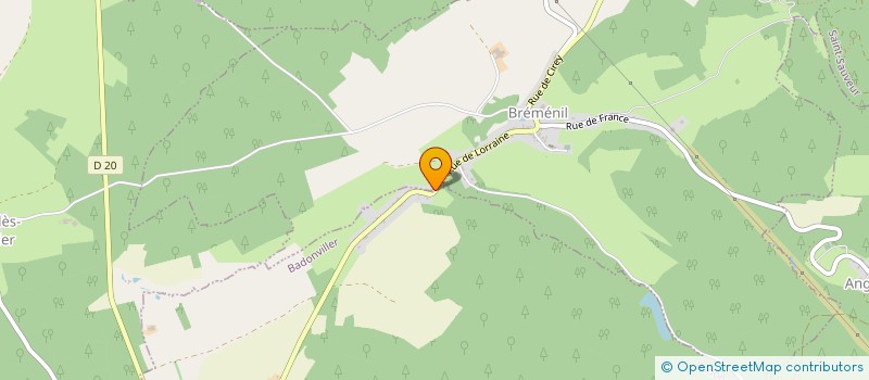 localisation de l'entreprise SCI DU CHATEAU II  BREMENIL