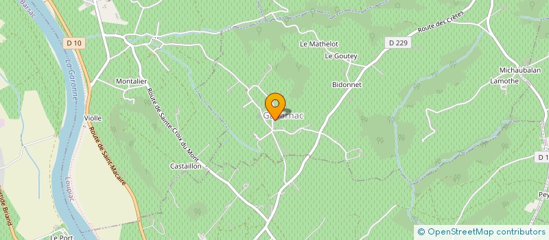 localisation de l'entreprise SCI DU CHATEAU MAZARIN  GABARNAC