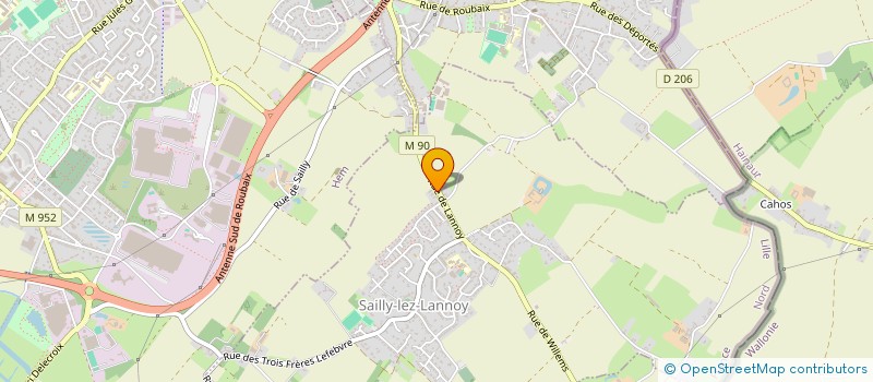 localisation de l'entreprise SCI DU CHATEAU NEUF  SAILLY-LEZ-LANNOY