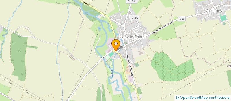 localisation de l'entreprise SCI DU CHATEL  LIGNY-LE-CHATEL