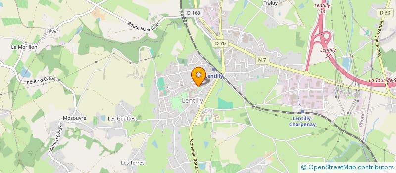 localisation de l'entreprise SCI DU CHATELARD DRU  LENTILLY