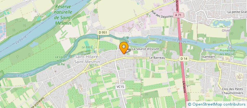 localisation de l'entreprise SCI DU CHATELET  SAINT-HILAIRE-SAINT-MESMIN