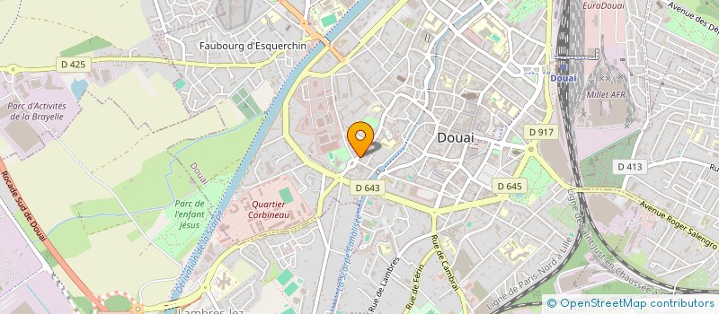 localisation de l'entreprise SCI DU CHATELET à DOUAI