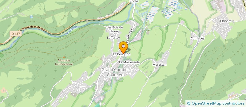 localisation de l'entreprise SCI DU CHATELEU  GRAND'COMBE-CHATELEU
