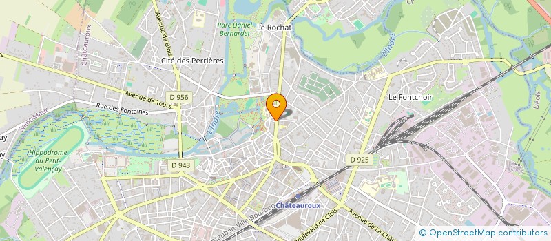 localisation de l'entreprise SCI DU CHATENET à CHATEAUROUX