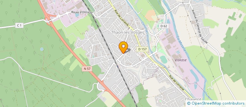 localisation de l'entreprise SCI DU CHAUFFAGISTE  THAON-LES-VOSGES