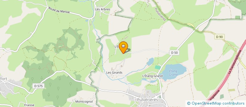 localisation de l'entreprise SCI DU CHAUFFIER  PULVERIERES