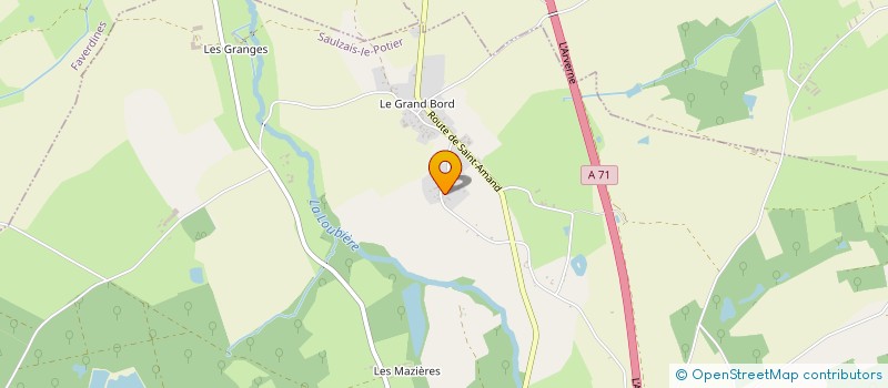 localisation de l'entreprise SCI DU CHAUMAT  SAULZAIS-LE-POTIER