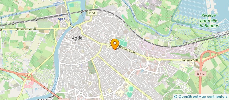 localisation de l'entreprise SCI DU CHAUME  AGDE