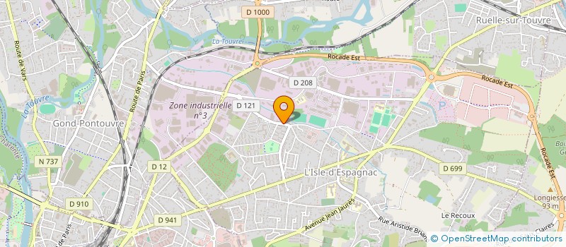 localisation de l'entreprise SCI DU CHAUMONTET  L'ISLE-D'ESPAGNAC