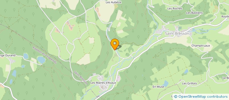 localisation de l'entreprise SCI DU CHAZAL  LA BRUYERE