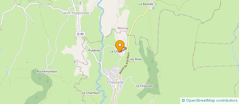localisation de l'entreprise SCI DU CHEIX à CHEYLADE