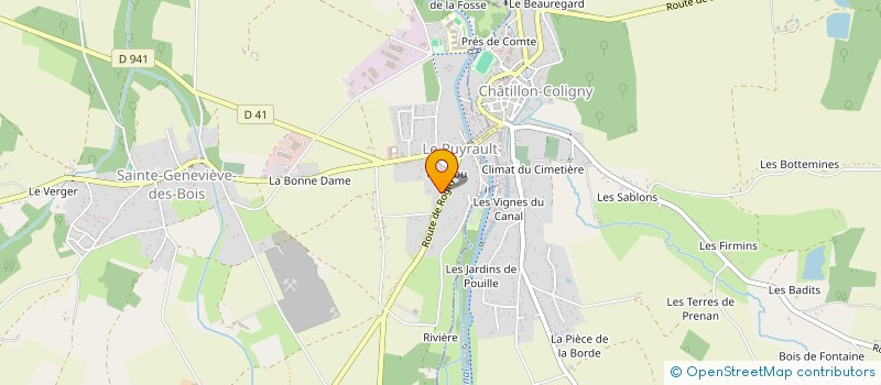localisation de l'entreprise SCI DU CHEMIN à SAINTE-GENEVIEVE-DES-BOIS