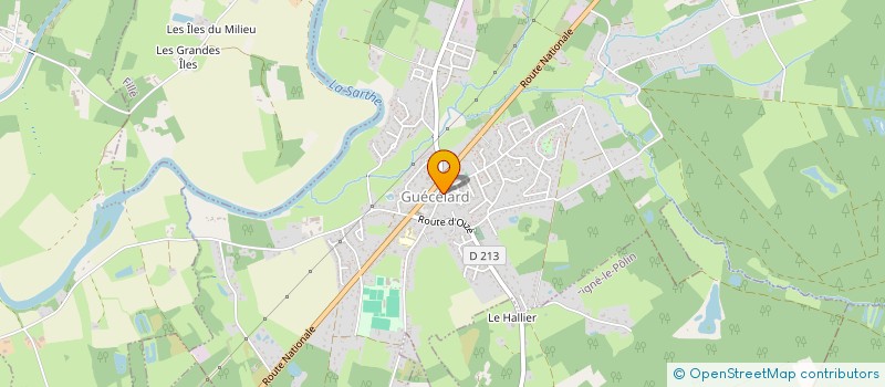 localisation de l'entreprise SCI DU CHEMIN BAS  GUECELARD