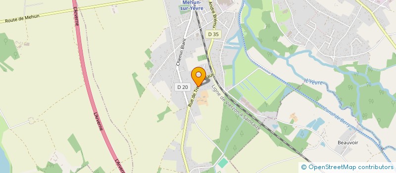 localisation de l'entreprise SCI DU CHEMIN BLANC  MEHUN-SUR-YEVRE