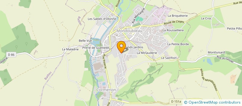 localisation de l'entreprise SCI DU CHEMIN BLANC  CORMENON