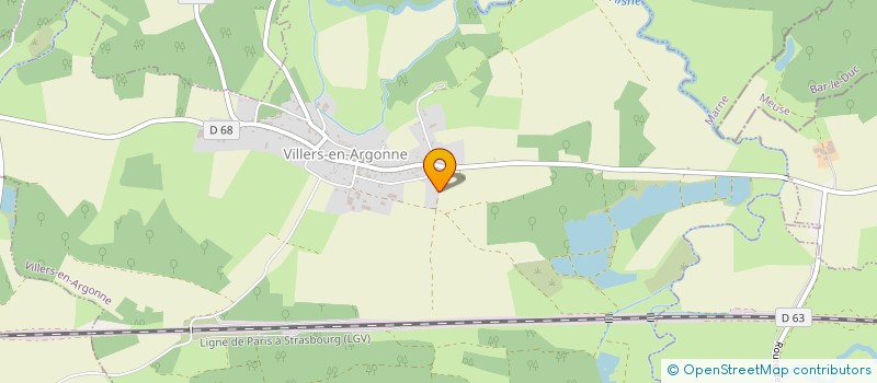 localisation de l'entreprise SCI DU CHEMIN CREUX  VILLERS-EN-ARGONNE