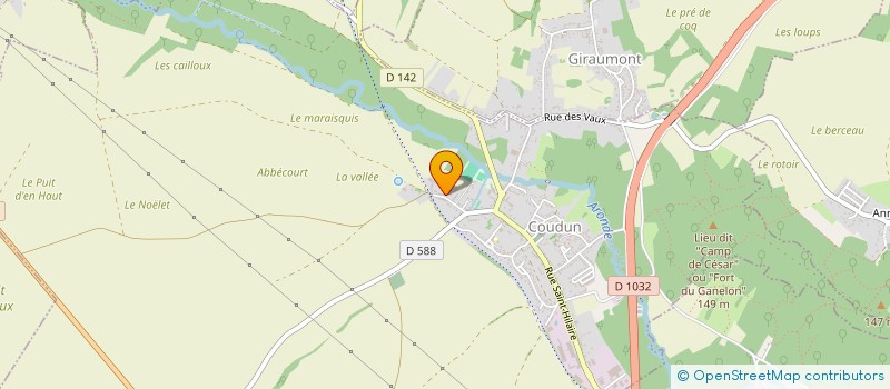 localisation de l'entreprise SCI DU CHEMIN D'ABBECOURT  COUDUN