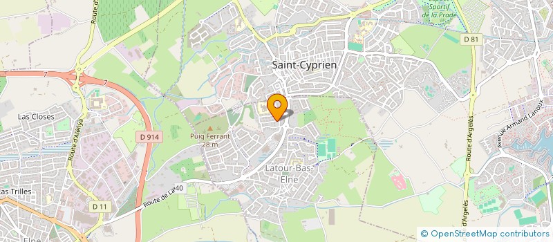 localisation de l'entreprise SCI DU CHEMIN DE CHARLEMAGNE  LATOUR-BAS-ELNE