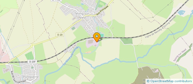 localisation de l'entreprise SCI DU CHEMIN DE FER  TETING-SUR-NIED