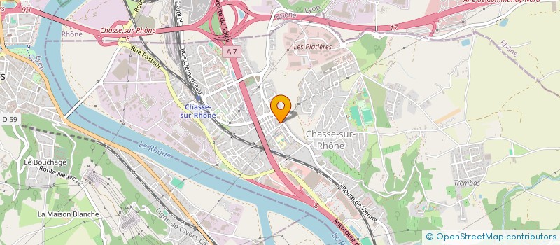 localisation de l'entreprise SCI DU CHEMIN DE HALAGE  CHASSE-SUR-RHONE