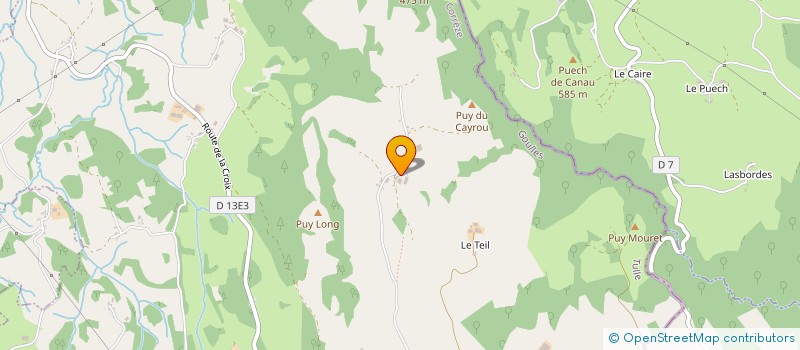 localisation de l'entreprise SCI DU CHEMIN DE L'ANCIEN LAVOIR  GOULLES