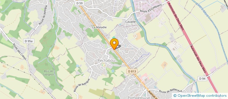 localisation de l'entreprise SCI DU CHEMIN DE L'ECLUSE DE VIC  PECHABOU