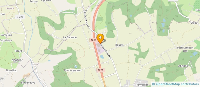 localisation de l'entreprise SCI DU CHEMIN DE L'HERBE  SAINT-ANTOINE-DE-FICALBA