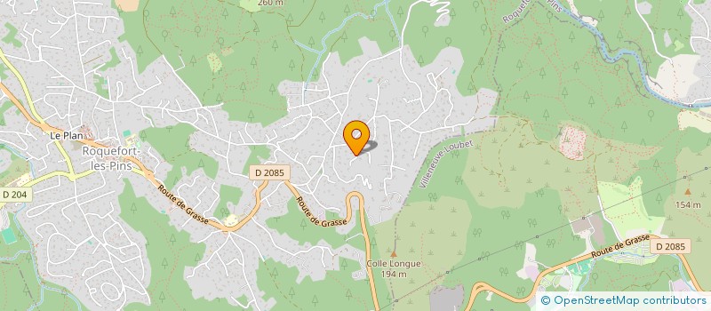 localisation de l'entreprise SCI DU CHEMIN DE LA CONQUE à ROQUEFORT-LES-PINS
