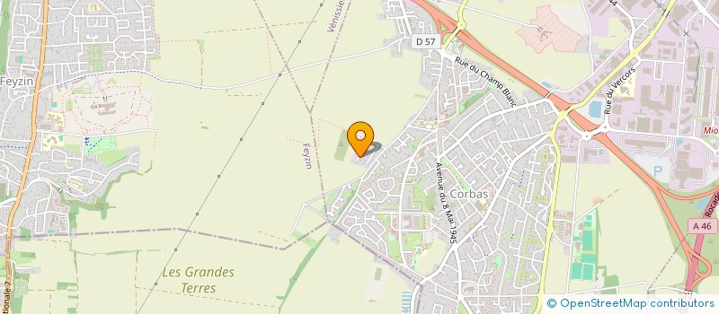 localisation de l'entreprise SCI DU CHEMIN DE LA COTE à CORBAS