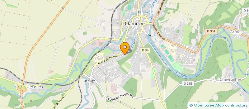 localisation de l'entreprise SCI DU CHEMIN DE LA COTE D'OR à CLAMECY