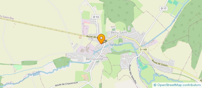 localisation de l'entreprise SCI DU CHEMIN DE LA FERME  BEZU-SAINT-ELOI