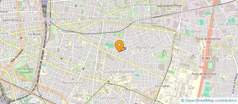 localisation de l'entreprise SCI DU CHEMIN DE LA PIE  LYON