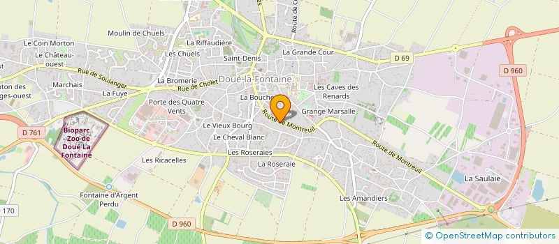 localisation de l'entreprise SCI DU CHEMIN DE LA SALLE  DOUE-EN-ANJOU