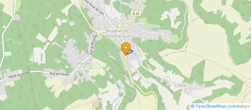 localisation de l'entreprise SCI DU CHEMIN DE LAON à BRUYERES-ET-MONTBERAULT